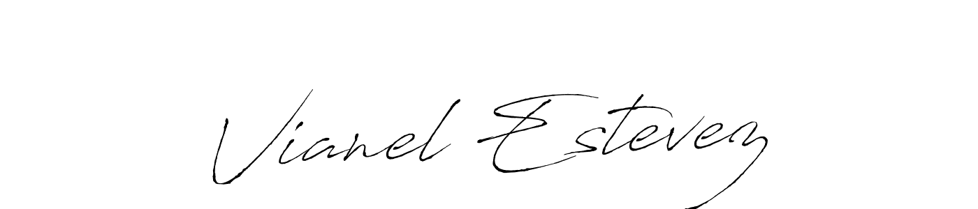 Similarly Antro_Vectra is the best handwritten signature design. Signature creator online .You can use it as an online autograph creator for name Vianel Estevez. Vianel Estevez signature style 6 images and pictures png