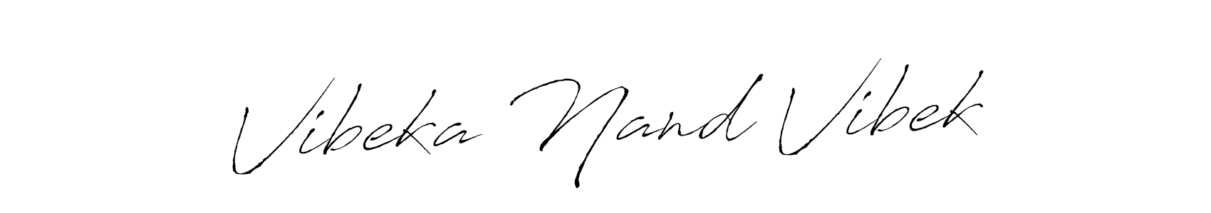 You should practise on your own different ways (Antro_Vectra) to write your name (Vibeka Nand Vibek) in signature. don't let someone else do it for you. Vibeka Nand Vibek signature style 6 images and pictures png