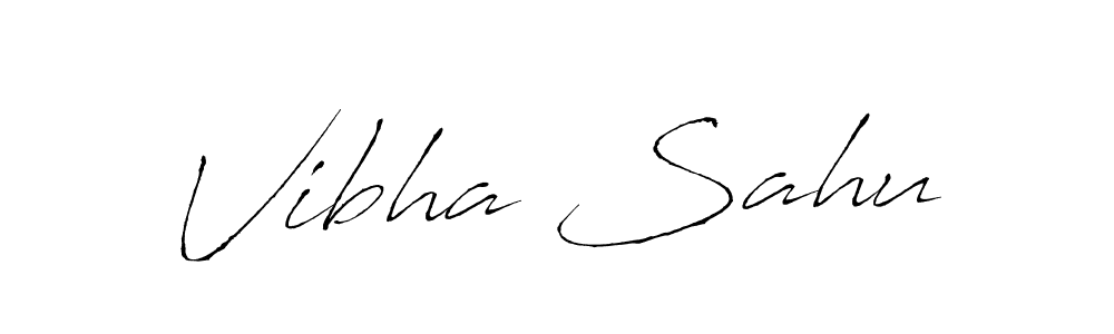 The best way (Antro_Vectra) to make a short signature is to pick only two or three words in your name. The name Vibha Sahu include a total of six letters. For converting this name. Vibha Sahu signature style 6 images and pictures png