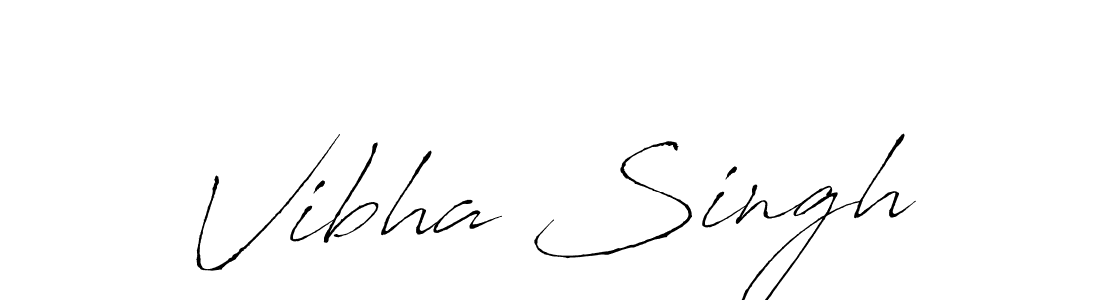 How to make Vibha Singh name signature. Use Antro_Vectra style for creating short signs online. This is the latest handwritten sign. Vibha Singh signature style 6 images and pictures png