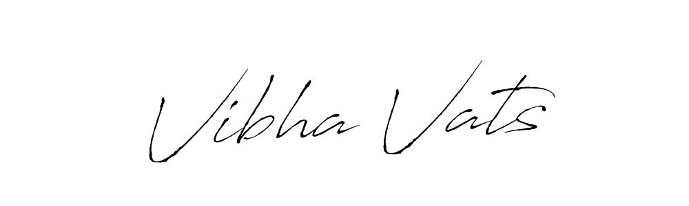 Make a beautiful signature design for name Vibha Vats. With this signature (Antro_Vectra) style, you can create a handwritten signature for free. Vibha Vats signature style 6 images and pictures png