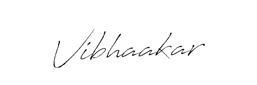 Vibhaakar stylish signature style. Best Handwritten Sign (Antro_Vectra) for my name. Handwritten Signature Collection Ideas for my name Vibhaakar. Vibhaakar signature style 6 images and pictures png