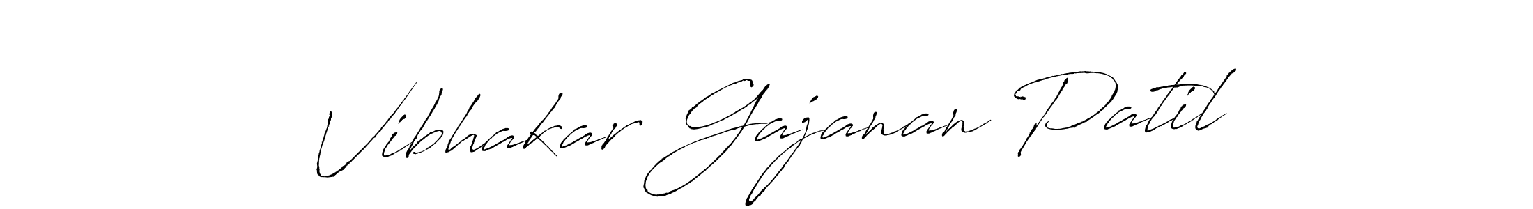How to make Vibhakar Gajanan Patil name signature. Use Antro_Vectra style for creating short signs online. This is the latest handwritten sign. Vibhakar Gajanan Patil signature style 6 images and pictures png