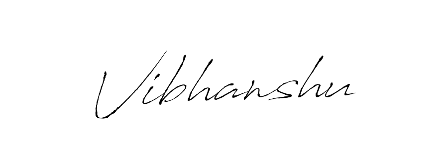 Create a beautiful signature design for name Vibhanshu. With this signature (Antro_Vectra) fonts, you can make a handwritten signature for free. Vibhanshu signature style 6 images and pictures png