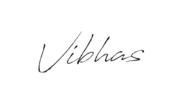 Make a beautiful signature design for name Vibhas. With this signature (Antro_Vectra) style, you can create a handwritten signature for free. Vibhas signature style 6 images and pictures png