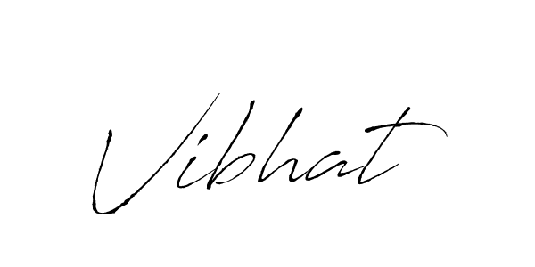 Use a signature maker to create a handwritten signature online. With this signature software, you can design (Antro_Vectra) your own signature for name Vibhat. Vibhat signature style 6 images and pictures png