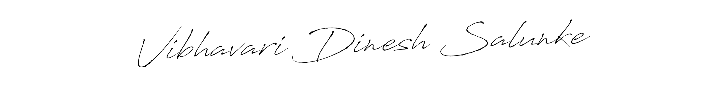 Vibhavari Dinesh Salunke stylish signature style. Best Handwritten Sign (Antro_Vectra) for my name. Handwritten Signature Collection Ideas for my name Vibhavari Dinesh Salunke. Vibhavari Dinesh Salunke signature style 6 images and pictures png