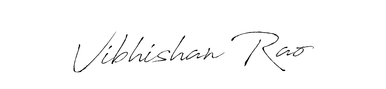 Use a signature maker to create a handwritten signature online. With this signature software, you can design (Antro_Vectra) your own signature for name Vibhishan Rao. Vibhishan Rao signature style 6 images and pictures png