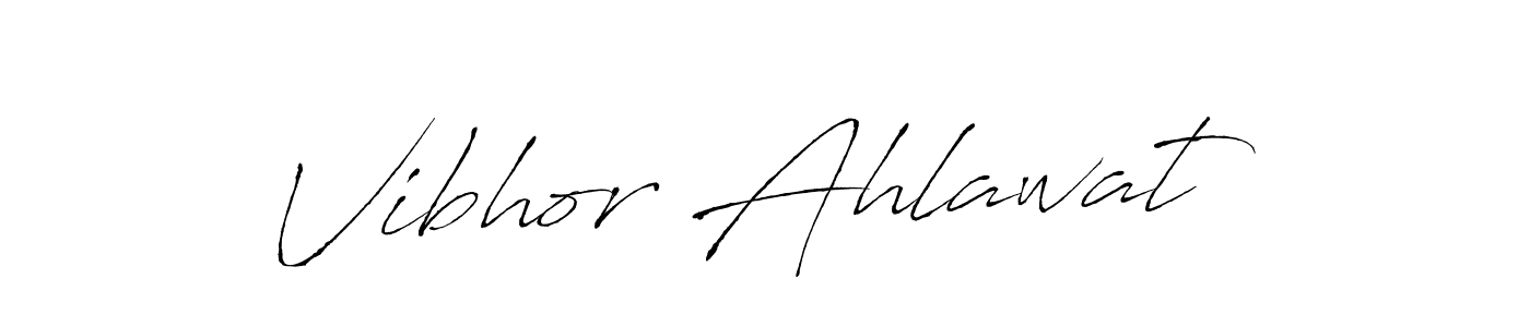 Create a beautiful signature design for name Vibhor Ahlawat. With this signature (Antro_Vectra) fonts, you can make a handwritten signature for free. Vibhor Ahlawat signature style 6 images and pictures png