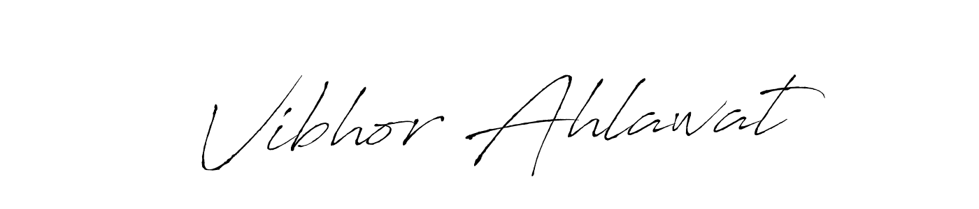 Create a beautiful signature design for name Vibhor Ahlawat. With this signature (Antro_Vectra) fonts, you can make a handwritten signature for free. Vibhor Ahlawat signature style 6 images and pictures png