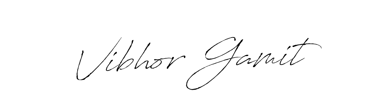 The best way (Antro_Vectra) to make a short signature is to pick only two or three words in your name. The name Vibhor Gamit include a total of six letters. For converting this name. Vibhor Gamit signature style 6 images and pictures png
