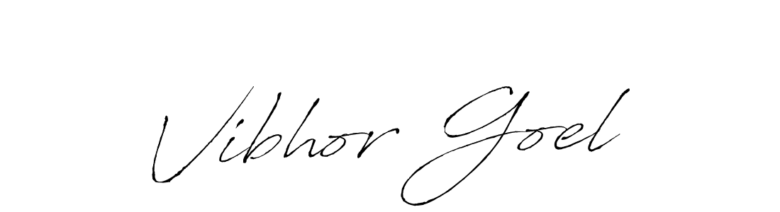 Vibhor Goel stylish signature style. Best Handwritten Sign (Antro_Vectra) for my name. Handwritten Signature Collection Ideas for my name Vibhor Goel. Vibhor Goel signature style 6 images and pictures png