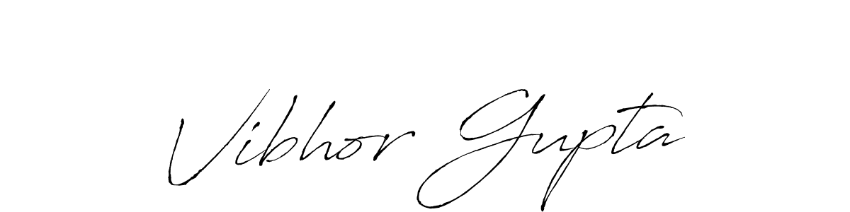 Vibhor Gupta stylish signature style. Best Handwritten Sign (Antro_Vectra) for my name. Handwritten Signature Collection Ideas for my name Vibhor Gupta. Vibhor Gupta signature style 6 images and pictures png