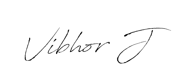 Best and Professional Signature Style for Vibhor J. Antro_Vectra Best Signature Style Collection. Vibhor J signature style 6 images and pictures png