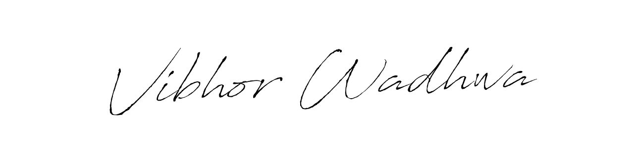 Antro_Vectra is a professional signature style that is perfect for those who want to add a touch of class to their signature. It is also a great choice for those who want to make their signature more unique. Get Vibhor Wadhwa name to fancy signature for free. Vibhor Wadhwa signature style 6 images and pictures png