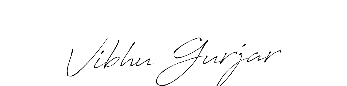 It looks lik you need a new signature style for name Vibhu Gurjar. Design unique handwritten (Antro_Vectra) signature with our free signature maker in just a few clicks. Vibhu Gurjar signature style 6 images and pictures png