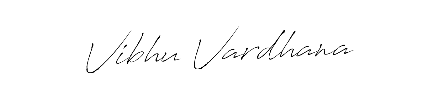 Use a signature maker to create a handwritten signature online. With this signature software, you can design (Antro_Vectra) your own signature for name Vibhu Vardhana. Vibhu Vardhana signature style 6 images and pictures png