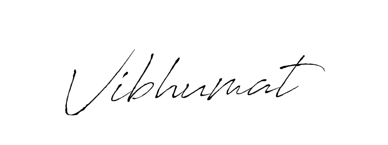 Use a signature maker to create a handwritten signature online. With this signature software, you can design (Antro_Vectra) your own signature for name Vibhumat. Vibhumat signature style 6 images and pictures png