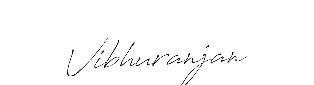 Design your own signature with our free online signature maker. With this signature software, you can create a handwritten (Antro_Vectra) signature for name Vibhuranjan. Vibhuranjan signature style 6 images and pictures png