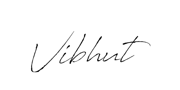 How to make Vibhut signature? Antro_Vectra is a professional autograph style. Create handwritten signature for Vibhut name. Vibhut signature style 6 images and pictures png