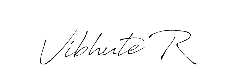 Create a beautiful signature design for name Vibhute R. With this signature (Antro_Vectra) fonts, you can make a handwritten signature for free. Vibhute R signature style 6 images and pictures png