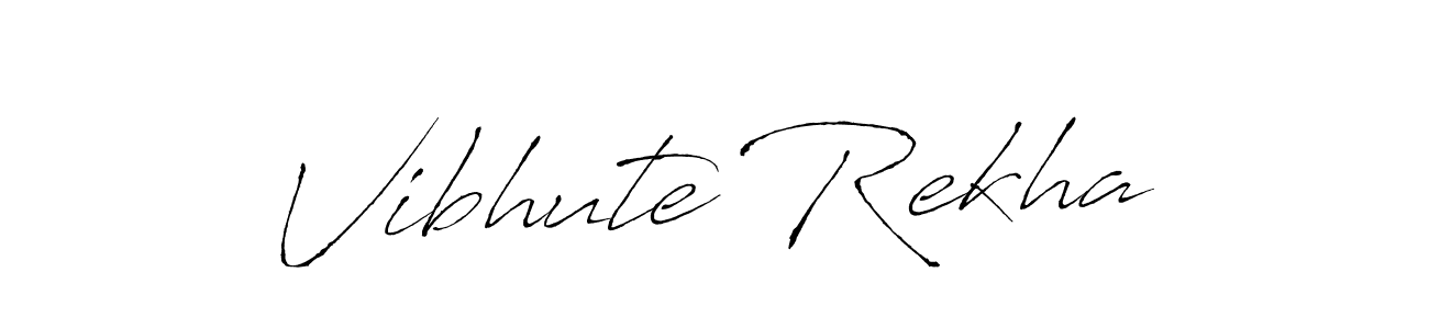 Vibhute Rekha stylish signature style. Best Handwritten Sign (Antro_Vectra) for my name. Handwritten Signature Collection Ideas for my name Vibhute Rekha. Vibhute Rekha signature style 6 images and pictures png