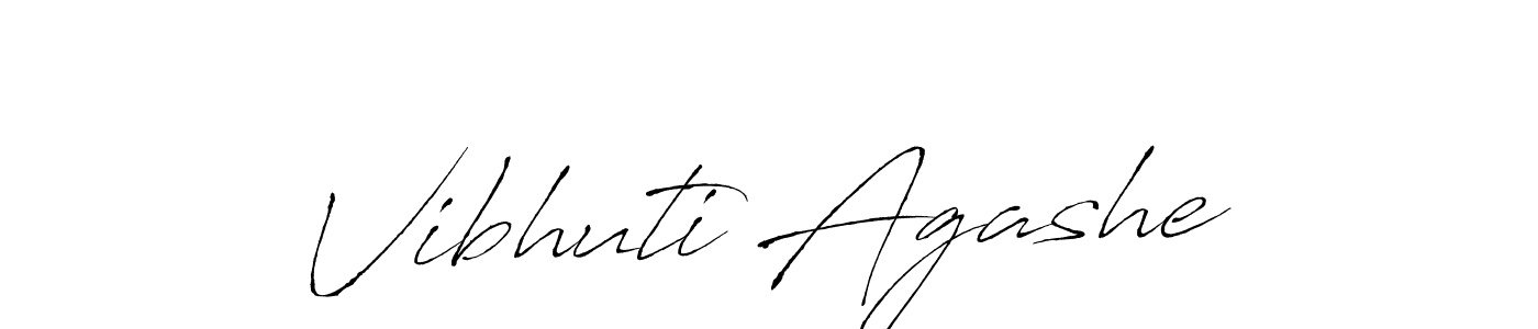 Design your own signature with our free online signature maker. With this signature software, you can create a handwritten (Antro_Vectra) signature for name Vibhuti Agashe. Vibhuti Agashe signature style 6 images and pictures png