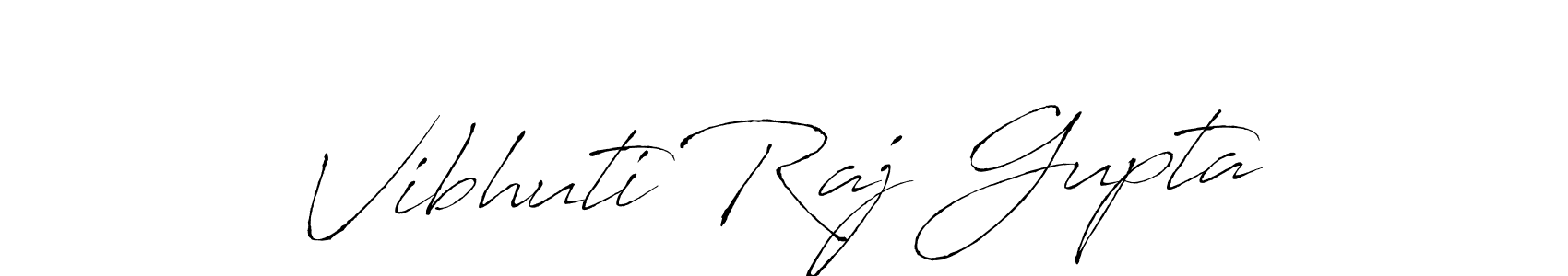 Design your own signature with our free online signature maker. With this signature software, you can create a handwritten (Antro_Vectra) signature for name Vibhuti Raj Gupta. Vibhuti Raj Gupta signature style 6 images and pictures png