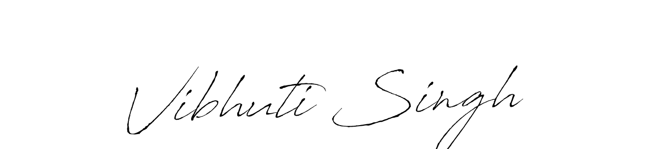 How to make Vibhuti Singh signature? Antro_Vectra is a professional autograph style. Create handwritten signature for Vibhuti Singh name. Vibhuti Singh signature style 6 images and pictures png