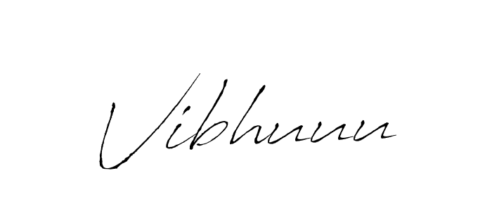 Create a beautiful signature design for name Vibhuuu. With this signature (Antro_Vectra) fonts, you can make a handwritten signature for free. Vibhuuu signature style 6 images and pictures png