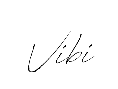 Use a signature maker to create a handwritten signature online. With this signature software, you can design (Antro_Vectra) your own signature for name Vibi. Vibi signature style 6 images and pictures png