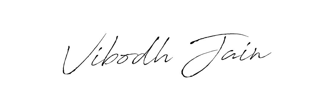 Also we have Vibodh Jain name is the best signature style. Create professional handwritten signature collection using Antro_Vectra autograph style. Vibodh Jain signature style 6 images and pictures png