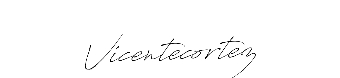 Use a signature maker to create a handwritten signature online. With this signature software, you can design (Antro_Vectra) your own signature for name Vicentecortez. Vicentecortez signature style 6 images and pictures png