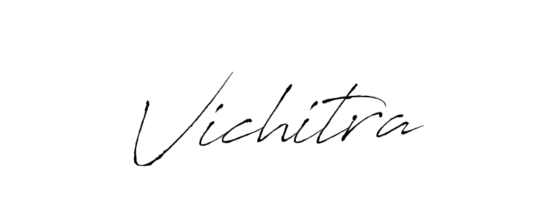 Make a beautiful signature design for name Vichitra. With this signature (Antro_Vectra) style, you can create a handwritten signature for free. Vichitra signature style 6 images and pictures png