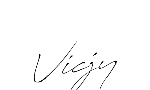 Also You can easily find your signature by using the search form. We will create Vicjy name handwritten signature images for you free of cost using Antro_Vectra sign style. Vicjy signature style 6 images and pictures png