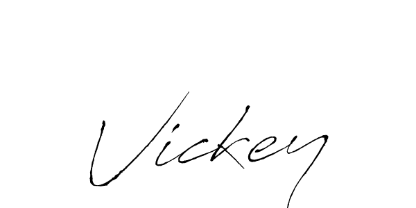 Vickey stylish signature style. Best Handwritten Sign (Antro_Vectra) for my name. Handwritten Signature Collection Ideas for my name Vickey. Vickey signature style 6 images and pictures png