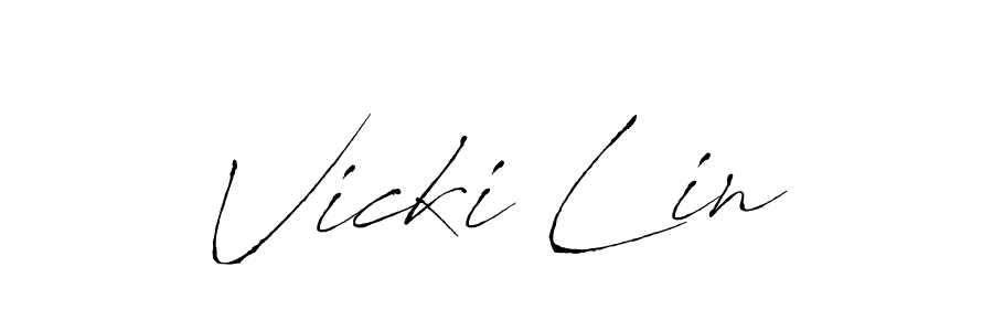 Make a beautiful signature design for name Vicki Lin. Use this online signature maker to create a handwritten signature for free. Vicki Lin signature style 6 images and pictures png