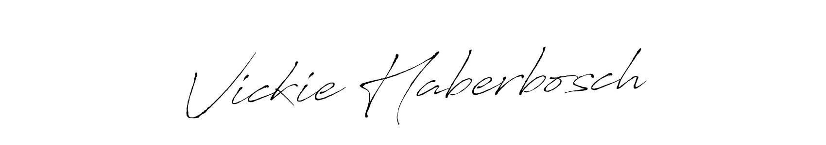 Make a beautiful signature design for name Vickie Haberbosch. With this signature (Antro_Vectra) style, you can create a handwritten signature for free. Vickie Haberbosch signature style 6 images and pictures png