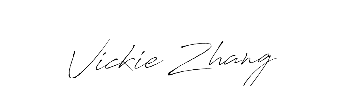 Use a signature maker to create a handwritten signature online. With this signature software, you can design (Antro_Vectra) your own signature for name Vickie Zhang. Vickie Zhang signature style 6 images and pictures png