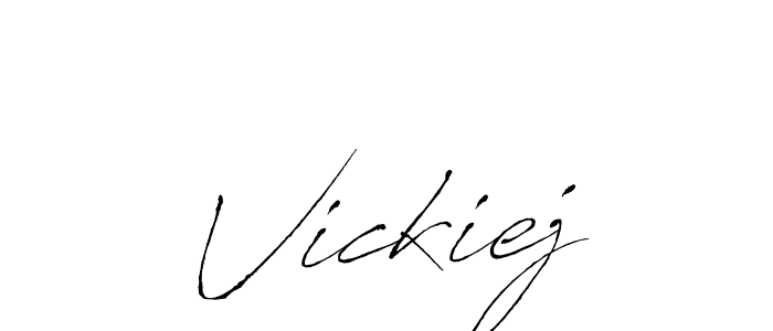 Vickiej stylish signature style. Best Handwritten Sign (Antro_Vectra) for my name. Handwritten Signature Collection Ideas for my name Vickiej. Vickiej signature style 6 images and pictures png
