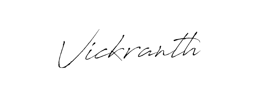 Make a beautiful signature design for name Vickranth. With this signature (Antro_Vectra) style, you can create a handwritten signature for free. Vickranth signature style 6 images and pictures png