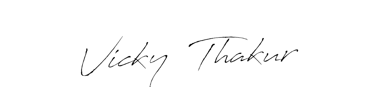 Here are the top 10 professional signature styles for the name Vicky  Thakur. These are the best autograph styles you can use for your name. Vicky  Thakur signature style 6 images and pictures png