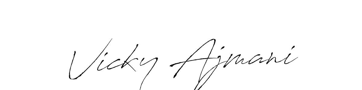 Make a short Vicky Ajmani signature style. Manage your documents anywhere anytime using Antro_Vectra. Create and add eSignatures, submit forms, share and send files easily. Vicky Ajmani signature style 6 images and pictures png