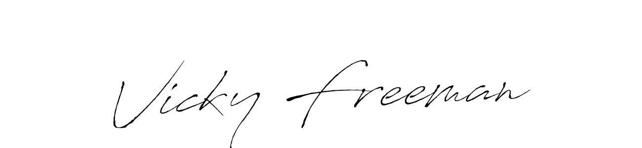 Similarly Antro_Vectra is the best handwritten signature design. Signature creator online .You can use it as an online autograph creator for name Vicky Freeman. Vicky Freeman signature style 6 images and pictures png