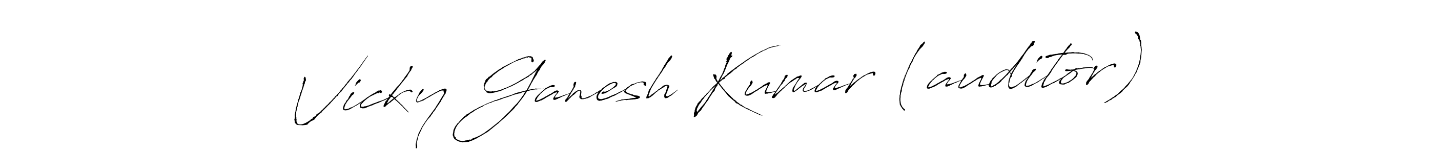 Make a beautiful signature design for name Vicky Ganesh Kumar (auditor). With this signature (Antro_Vectra) style, you can create a handwritten signature for free. Vicky Ganesh Kumar (auditor) signature style 6 images and pictures png