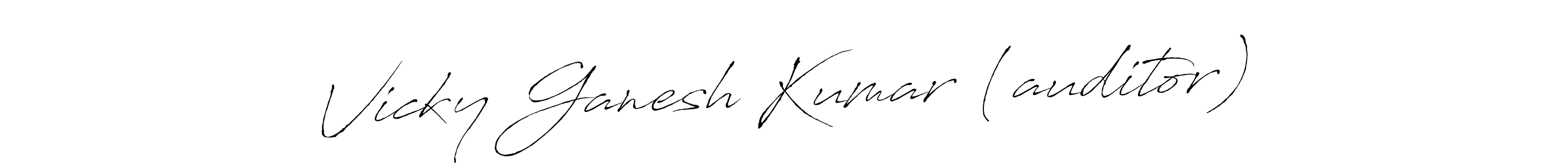 Design your own signature with our free online signature maker. With this signature software, you can create a handwritten (Antro_Vectra) signature for name Vicky Ganesh Kumar (auditor). Vicky Ganesh Kumar (auditor) signature style 6 images and pictures png