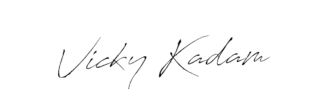 Also You can easily find your signature by using the search form. We will create Vicky Kadam name handwritten signature images for you free of cost using Antro_Vectra sign style. Vicky Kadam signature style 6 images and pictures png