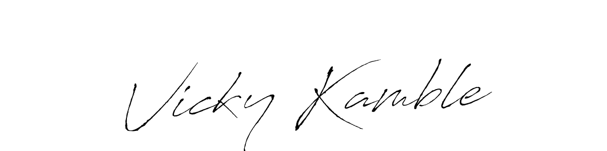 Once you've used our free online signature maker to create your best signature Antro_Vectra style, it's time to enjoy all of the benefits that Vicky Kamble name signing documents. Vicky Kamble signature style 6 images and pictures png