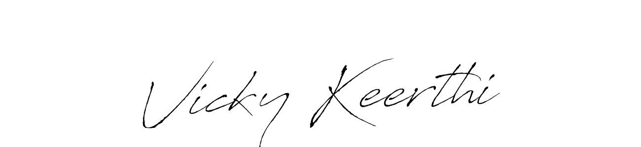 Make a beautiful signature design for name Vicky Keerthi. Use this online signature maker to create a handwritten signature for free. Vicky Keerthi signature style 6 images and pictures png