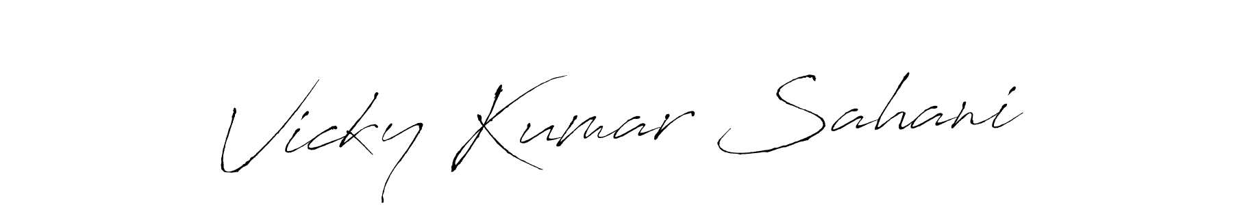 if you are searching for the best signature style for your name Vicky Kumar Sahani. so please give up your signature search. here we have designed multiple signature styles  using Antro_Vectra. Vicky Kumar Sahani signature style 6 images and pictures png